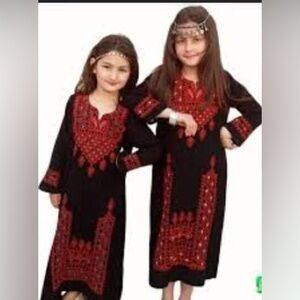 Authentic Traditional Jordanian Anaya Embroidered Dress Size Small